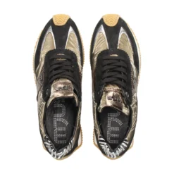 MJUS Zapatillas de Mujer L14125 NERO+ARGENTO+