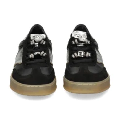 MJUS Zapatillas de Mujer T94172 NERO+ARGENTO
