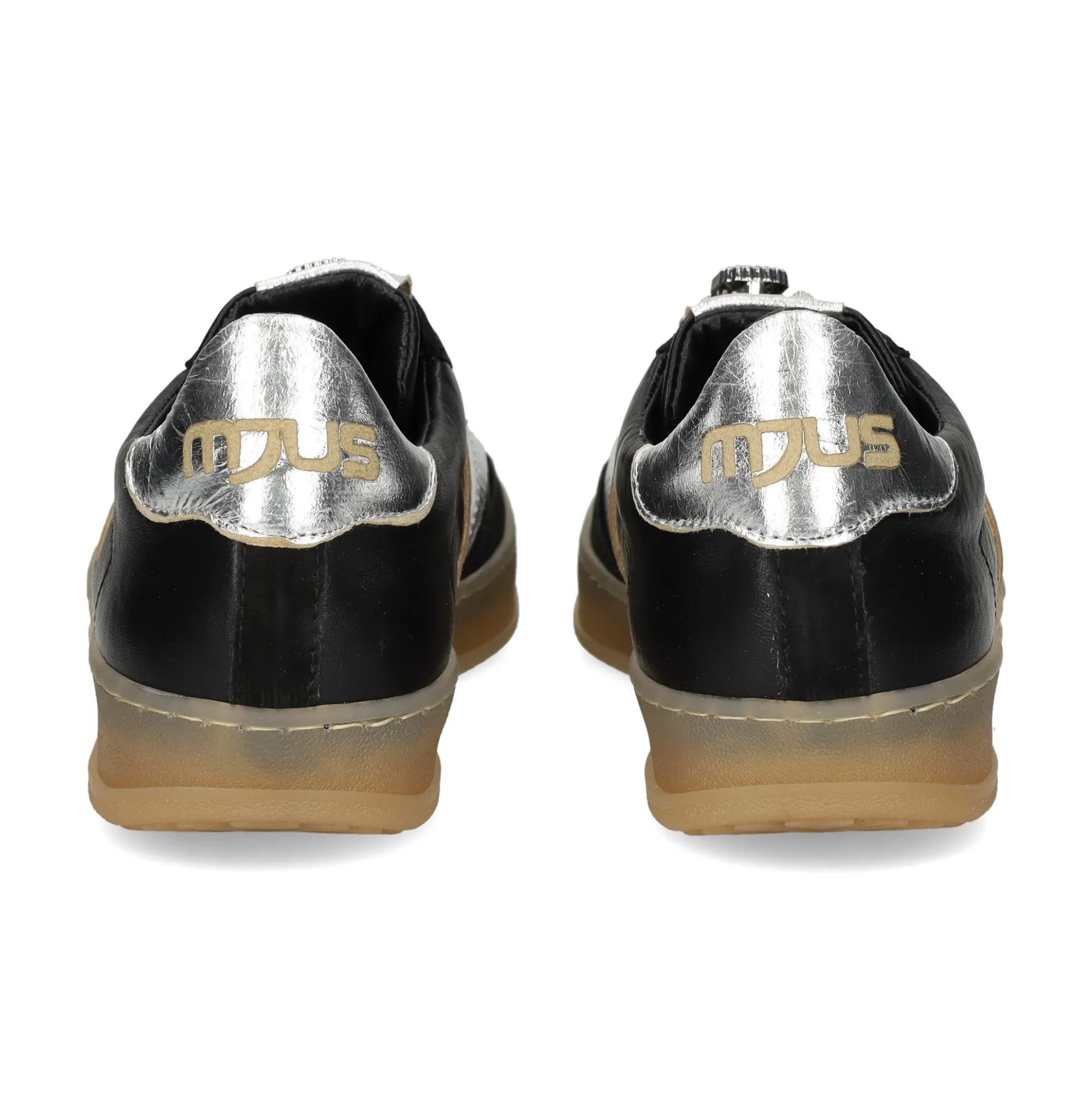MJUS Zapatillas de Mujer T94172 NERO+ARGENTO