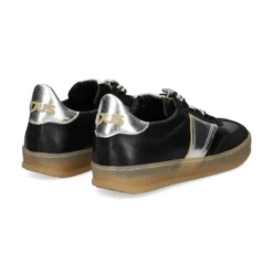 MJUS Zapatillas de Mujer T94172 NERO+ARGENTO