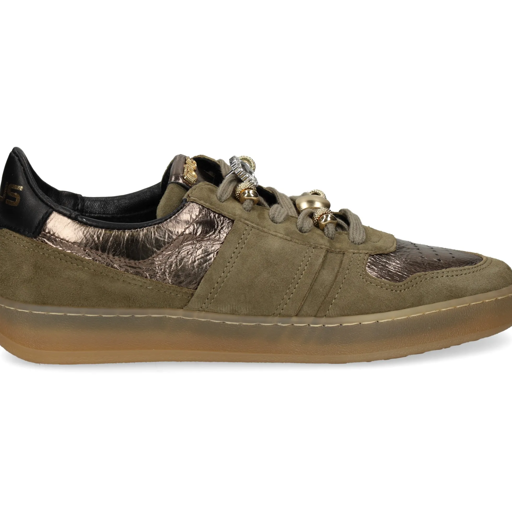 MJUS Zapatillas de Mujer T94174 OLIVA+ANTICO+
