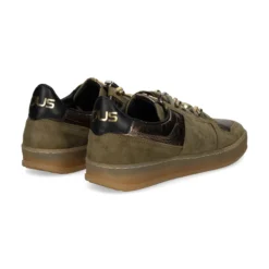 MJUS Zapatillas de Mujer T94174 OLIVA+ANTICO+