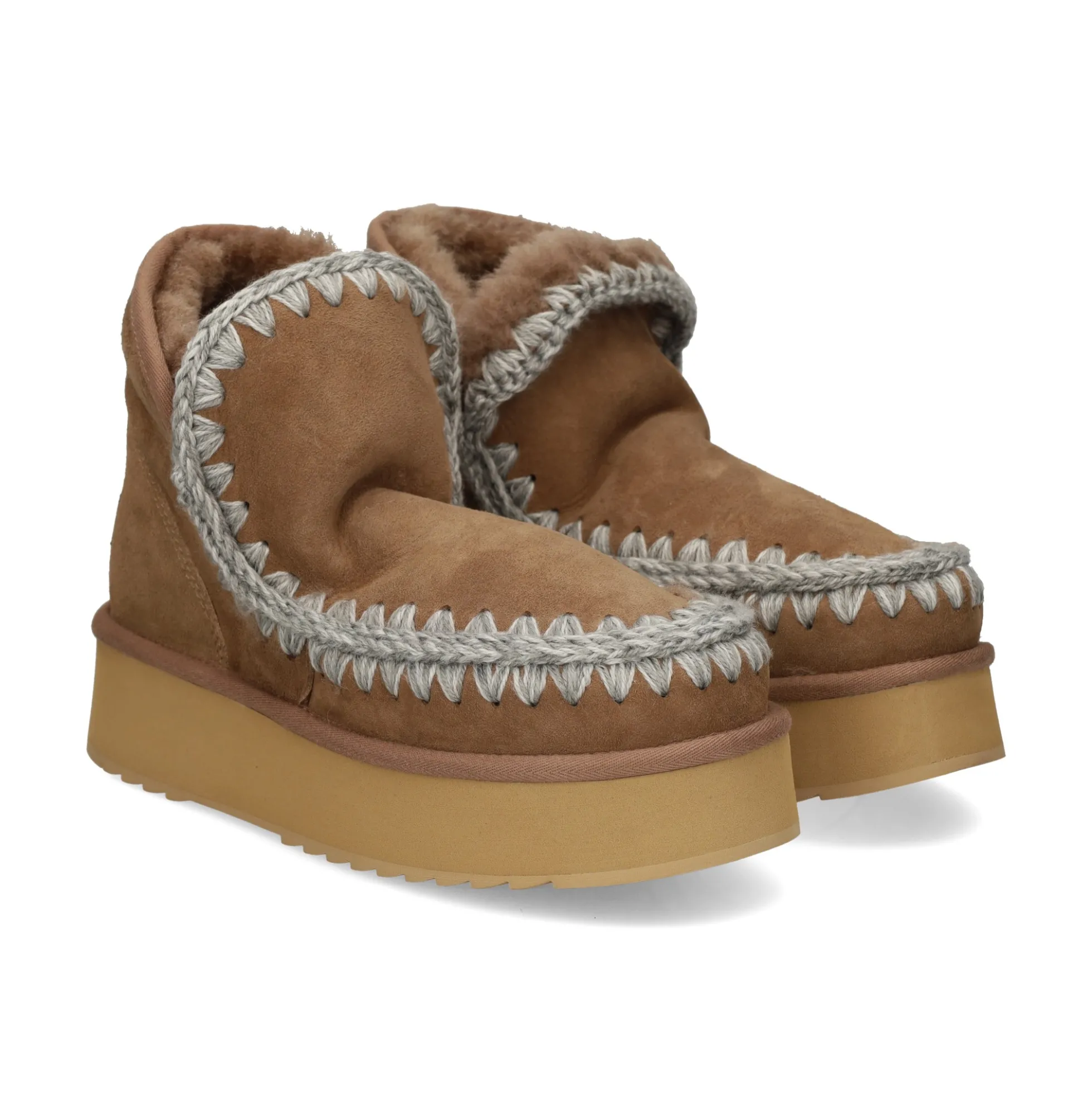 MOU Botines con tacón de Mujer Mini Eskimo Platform Boot DKST