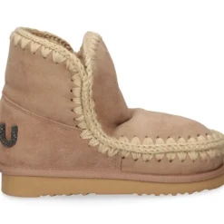 MOU Botines planos de Mujer ESKIMO 18 GLITTER LOGO CAMEL