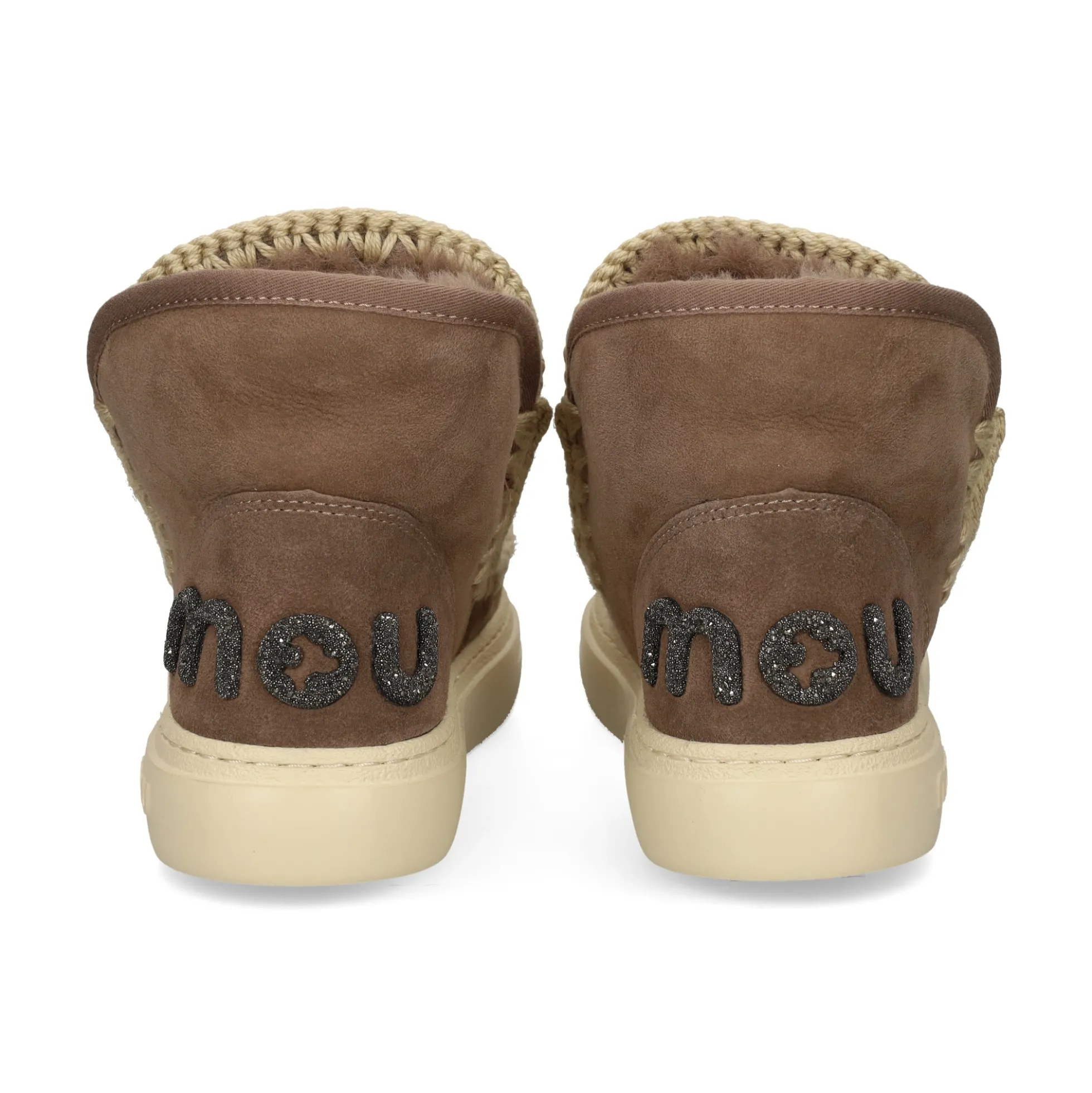 MOU Botines planos de Mujer Eskimo sneak bold glitter logo ELGRY