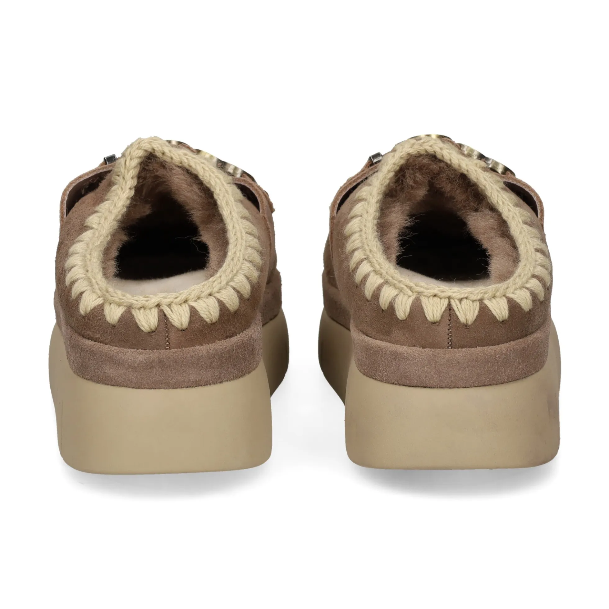 MOU Zuecos de Mujer Bounce welt clog suede ELGRY