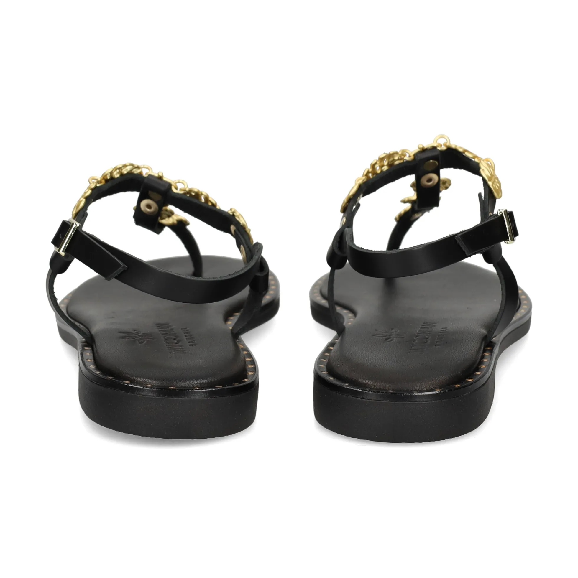 MYCONIAN Sandalias planas de Mujer 221582 NEGRO