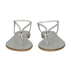 NICOLAS LAINAS Sandalias planas de Mujer 53-TCM SILVER