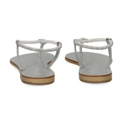 NICOLAS LAINAS Sandalias planas de Mujer 53-TCM SILVER