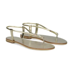 NICOLAS LAINAS Sandalias planas de Mujer 53-GM ORO
