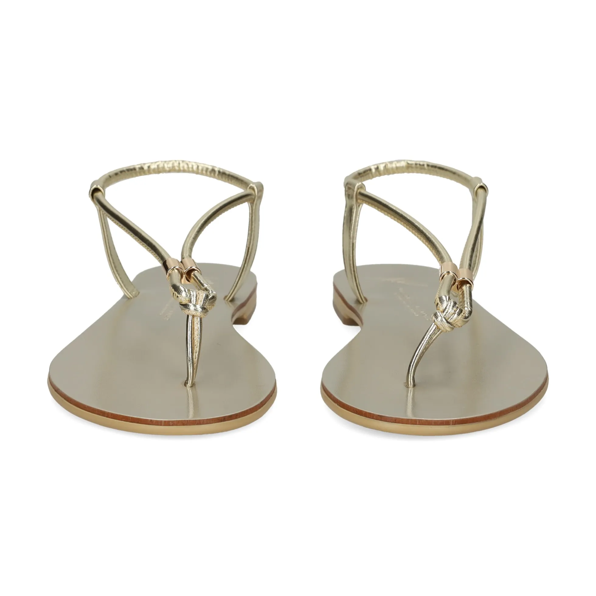 NICOLAS LAINAS Sandalias planas de Mujer 53-GM ORO