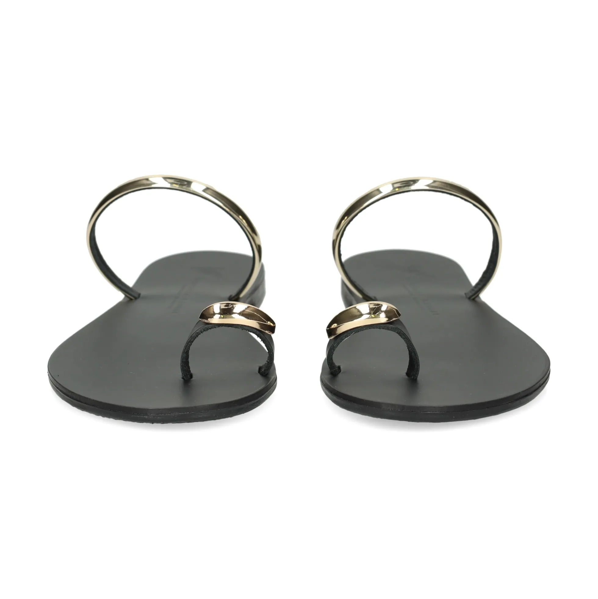 NICOLAS LAINAS Sandalias planas de Mujer 313L-T BLACK GOLD