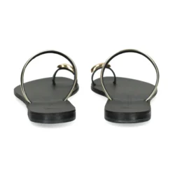 NICOLAS LAINAS Sandalias planas de Mujer 313L-T BLACK GOLD