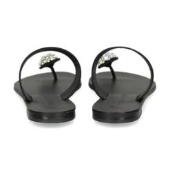 NICOLAS LAINAS Sandalias planas de Mujer 243-B NEGRO