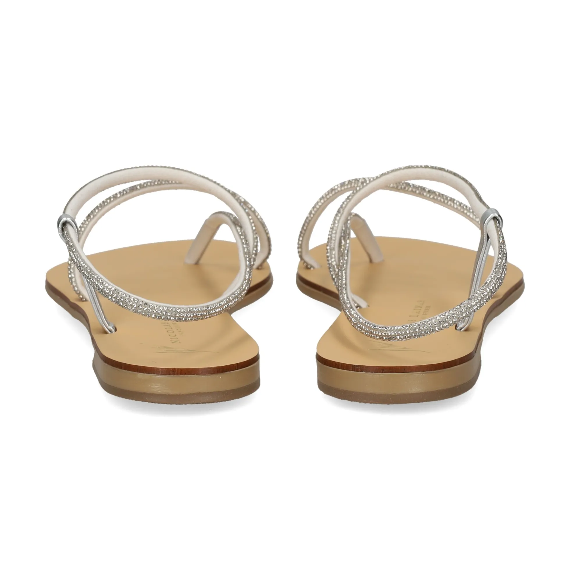 NICOLAS LAINAS Sandalias planas de Mujer 67-TC BLANCO