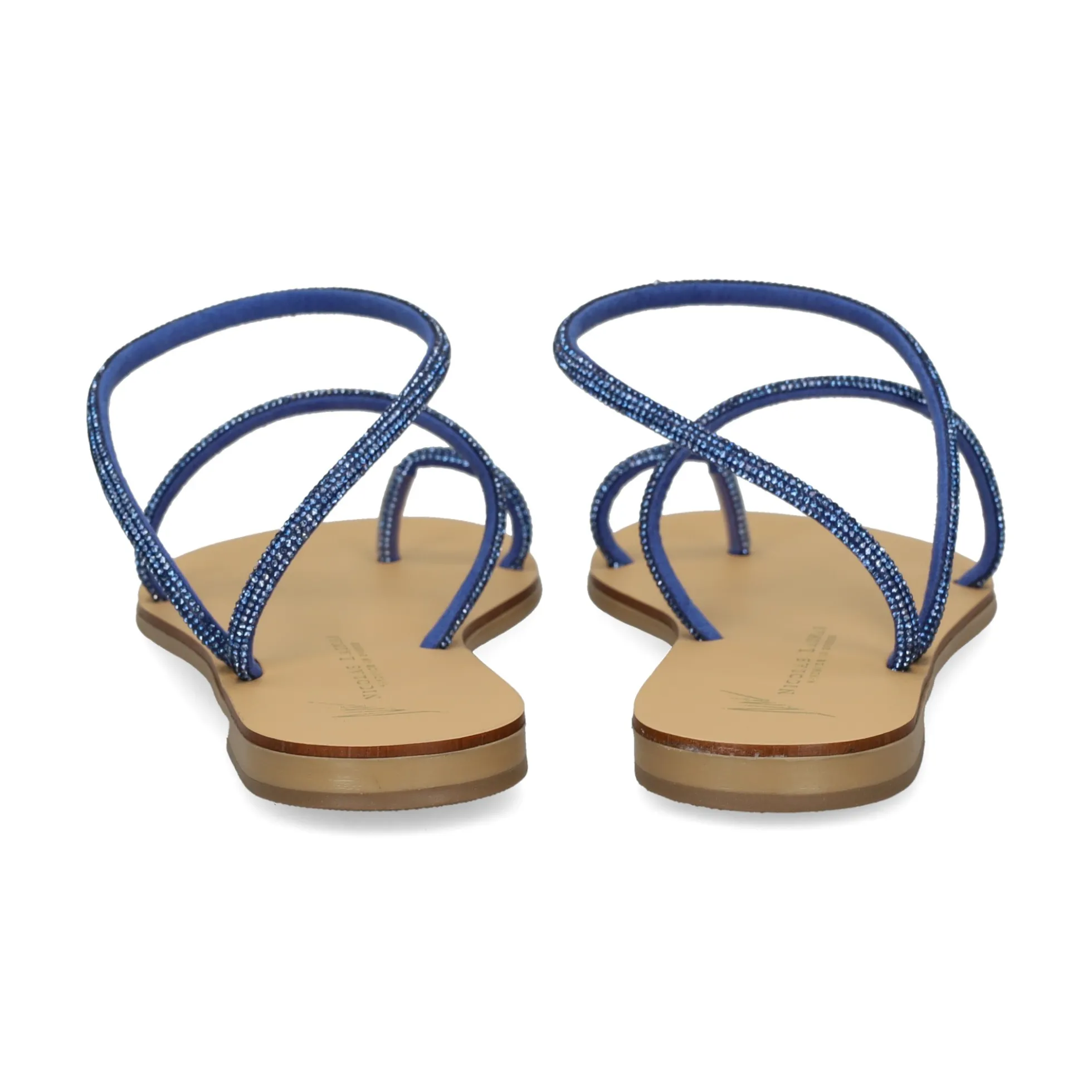 NICOLAS LAINAS Sandalias planas de Mujer 63-TC AZUL