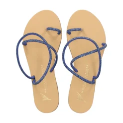 NICOLAS LAINAS Sandalias planas de Mujer 63-TC AZUL