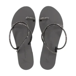 NICOLAS LAINAS Sandalias planas de Mujer 63-TC NEGRO