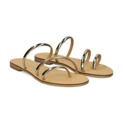 NICOLAS LAINAS Sandalias planas de Mujer 27-T ORO