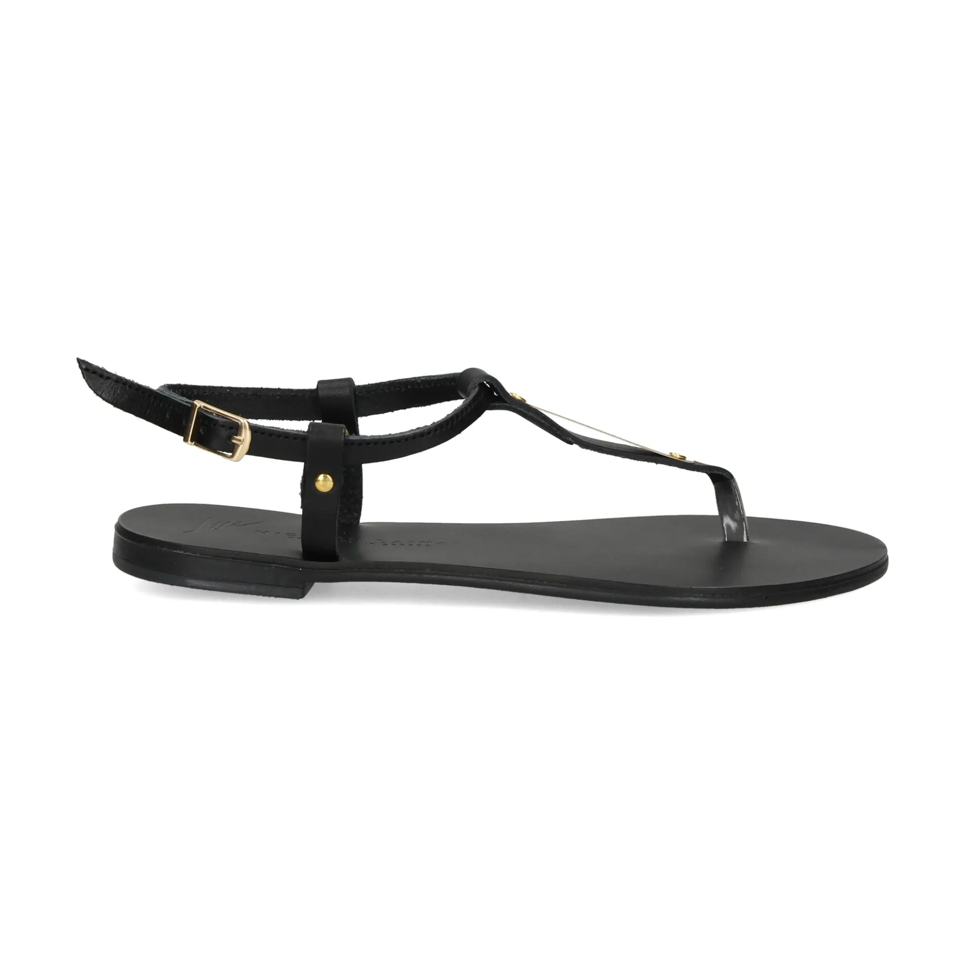 NICOLAS LAINAS Sandalias planas de Mujer 252 NEGRO