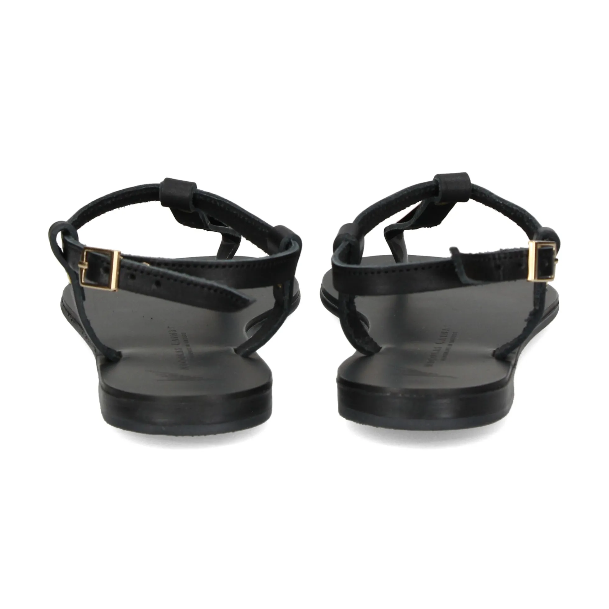 NICOLAS LAINAS Sandalias planas de Mujer 252 NEGRO