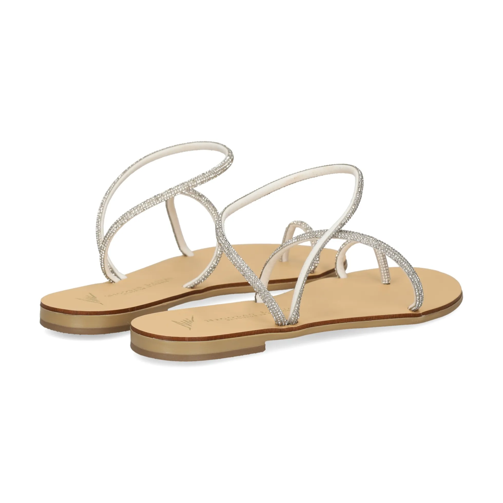 NICOLAS LAINAS Sandalias planas de Mujer 63-TC BLANCO