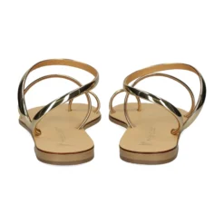NICOLAS LAINAS Sandalias planas de Mujer 63-T ORO