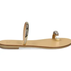 NICOLAS LAINAS Sandalias planas de Mujer 243-T ORO