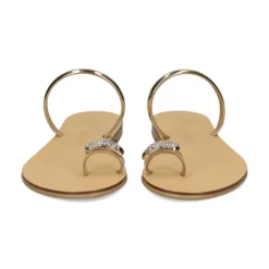 NICOLAS LAINAS Sandalias planas de Mujer 243-T ORO