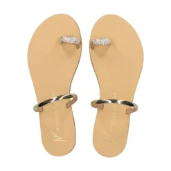 NICOLAS LAINAS Sandalias planas de Mujer 243-T ORO