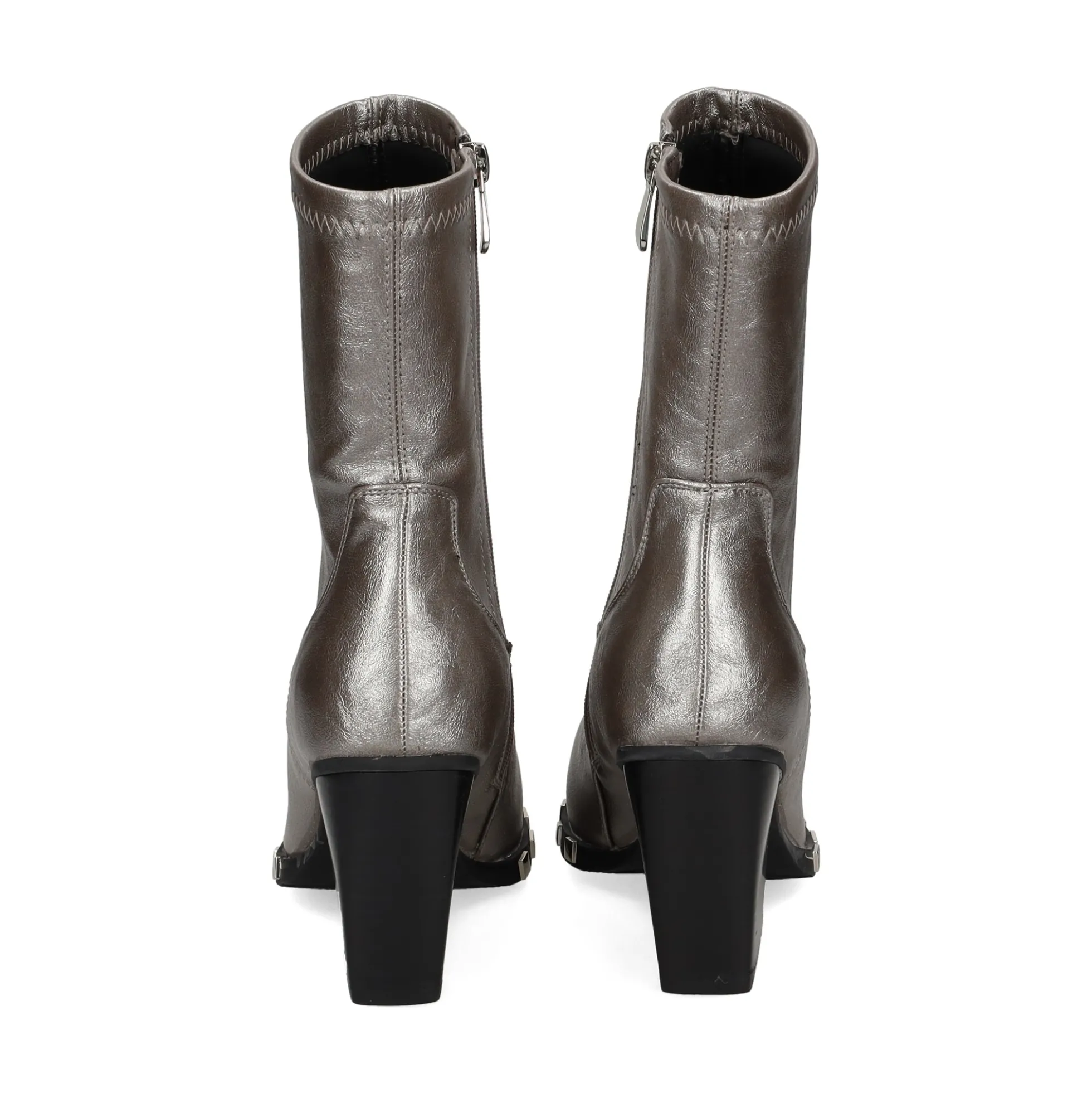 NOA HARMON Botines con tacón de Mujer 009095 0097 PLATA VIEJ
