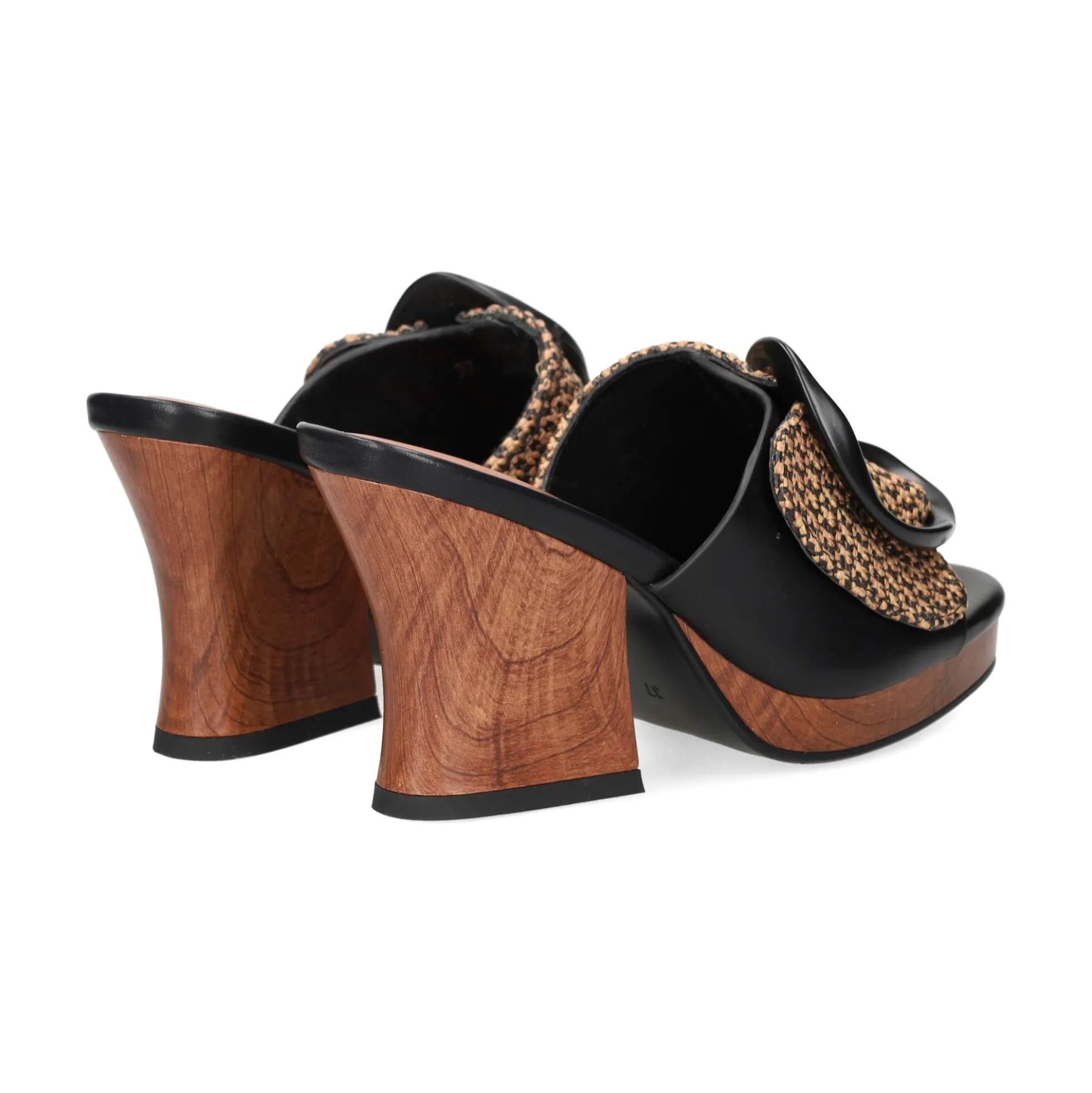 NOA HARMON Sandalias con plataforma de Mujer 009660-0067 NEGRO-CUERO