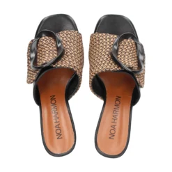 NOA HARMON Sandalias con plataforma de Mujer 009660-0067 NEGRO-CUERO