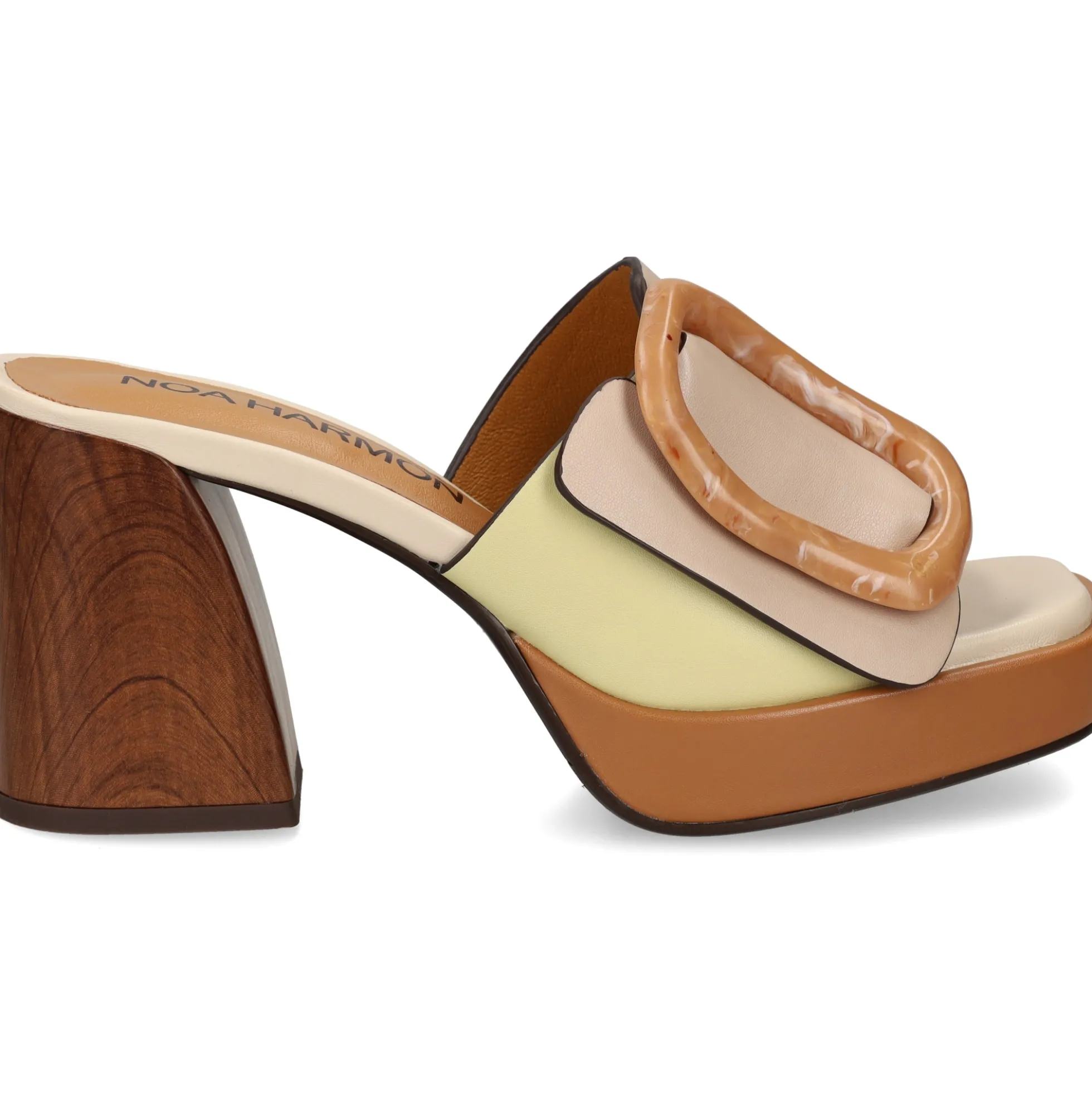 NOA HARMON Sandalias con plataforma de Mujer 009677-0M28 TAUPE MULTI