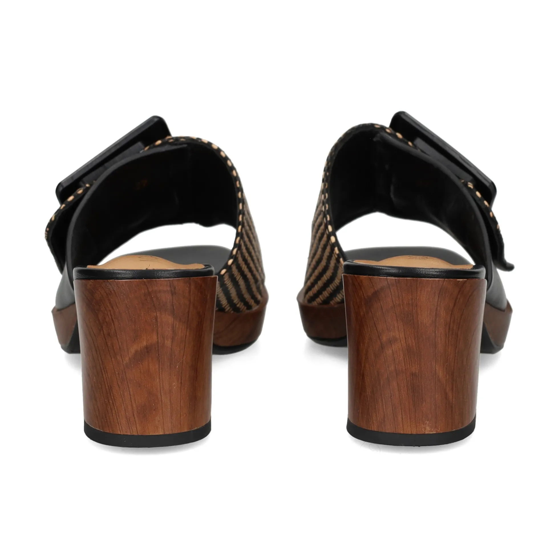 NOA HARMON Sandalias con plataforma de Mujer 009262-0067 NEGRO-CUERO