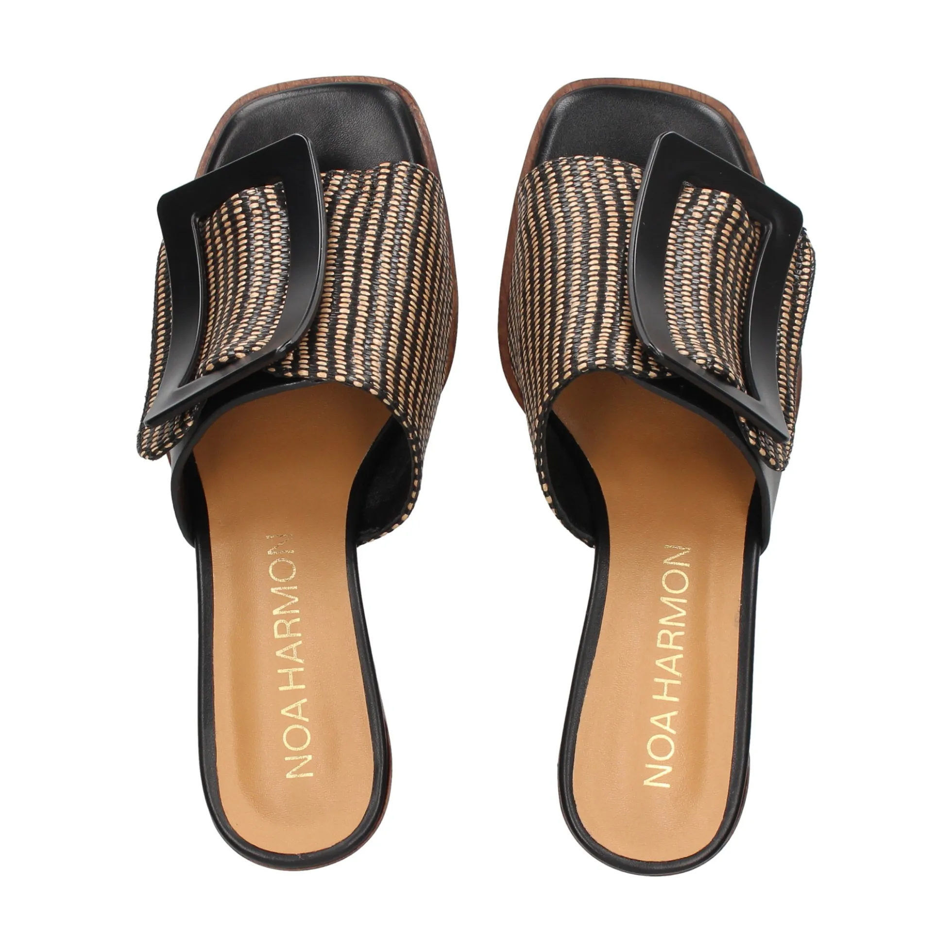 NOA HARMON Sandalias con plataforma de Mujer 009262-0067 NEGRO-CUERO