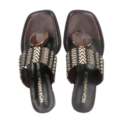 NOA HARMON Sandalias con tacón de Mujer 009227-0M55 MULTI MARRON