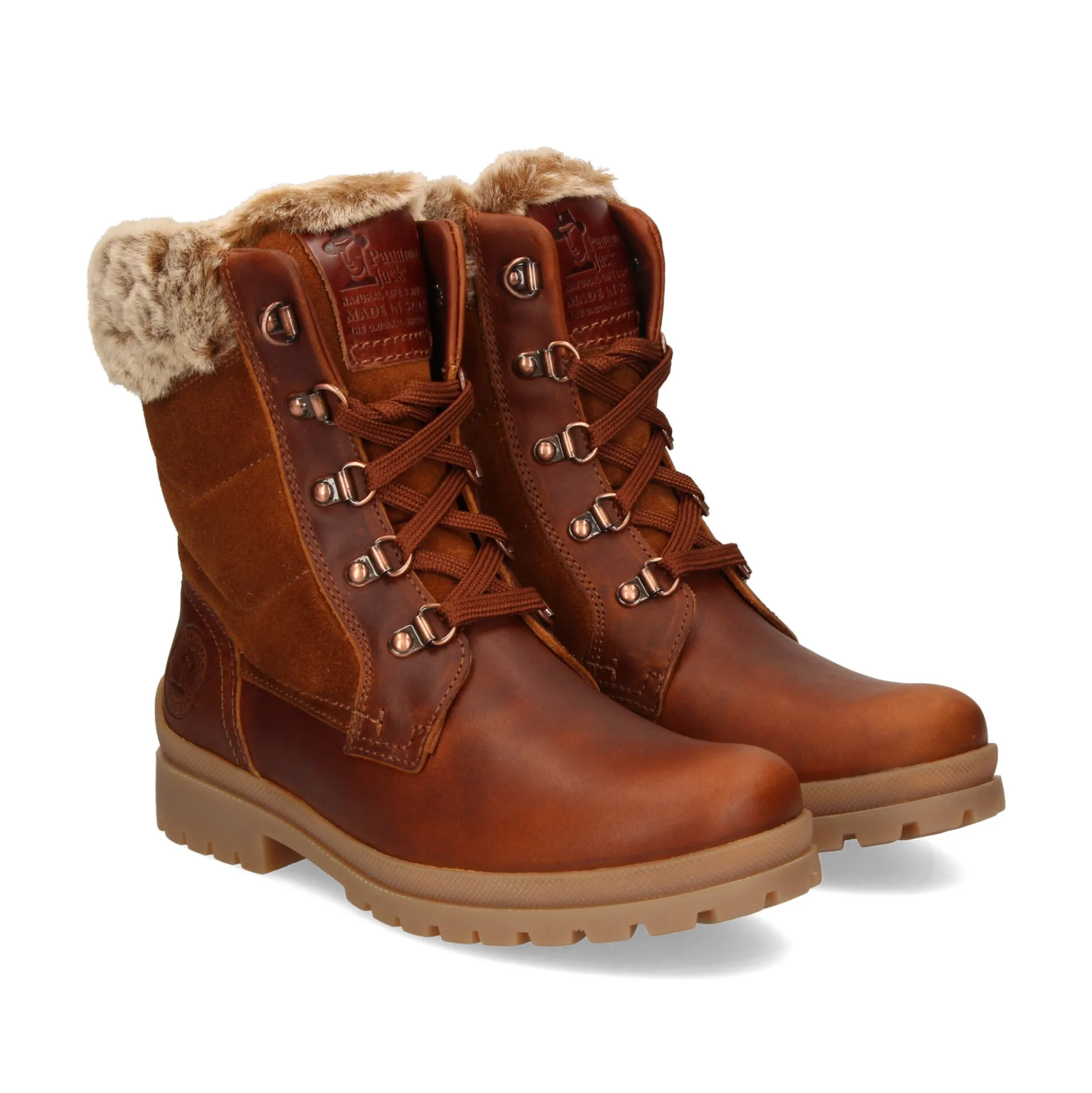 PANAMA JACK Botas planas de Mujer Tuscani B26 Cuero