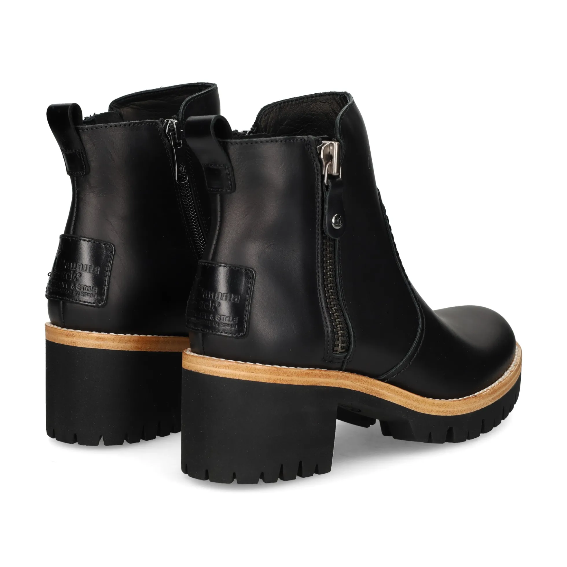 PANAMA JACK Botines con tacón de Mujer Pauline B11 NEGRO