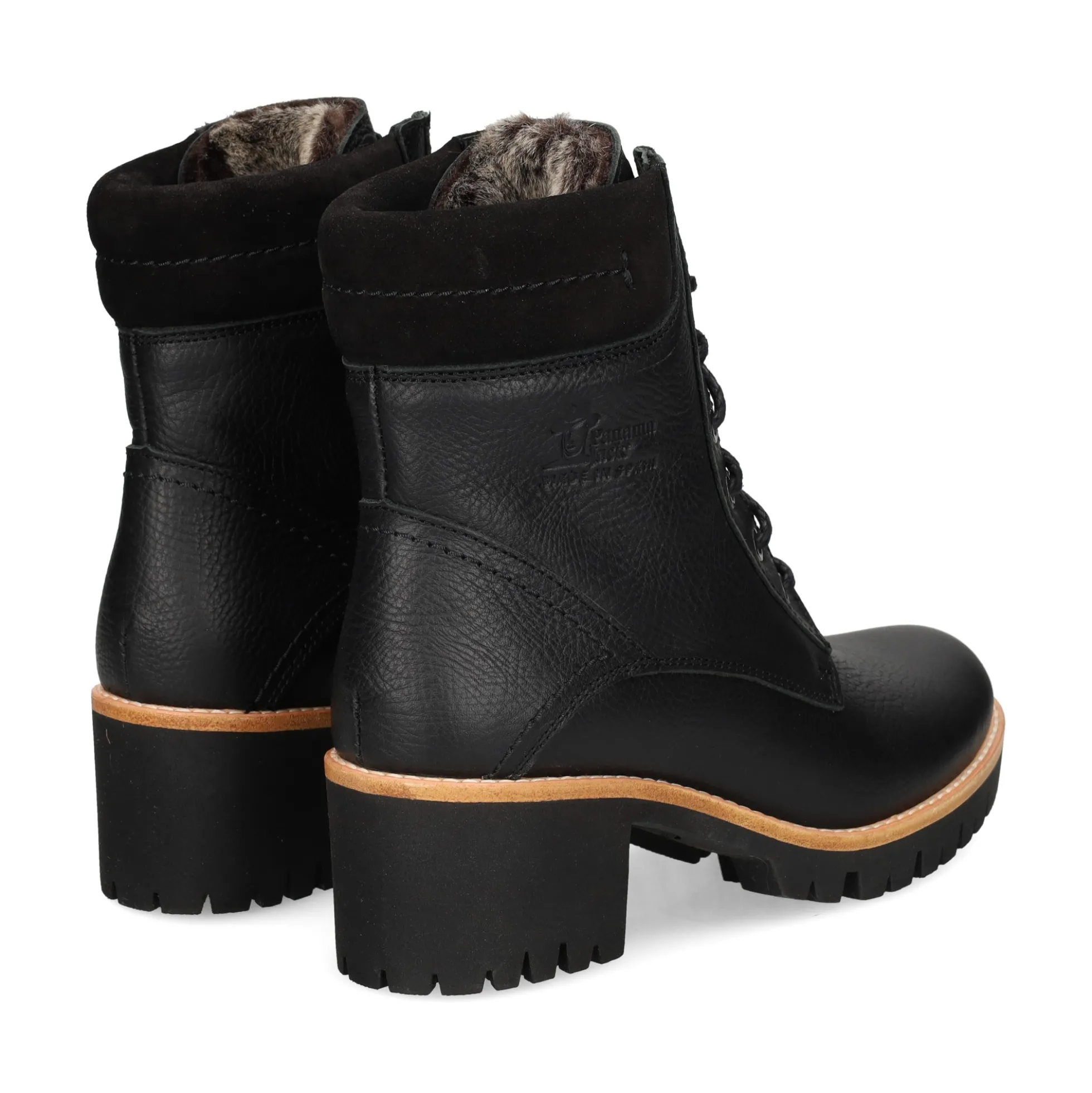 PANAMA JACK Botines con tacón de Mujer PHOEBE B17 NEGRO