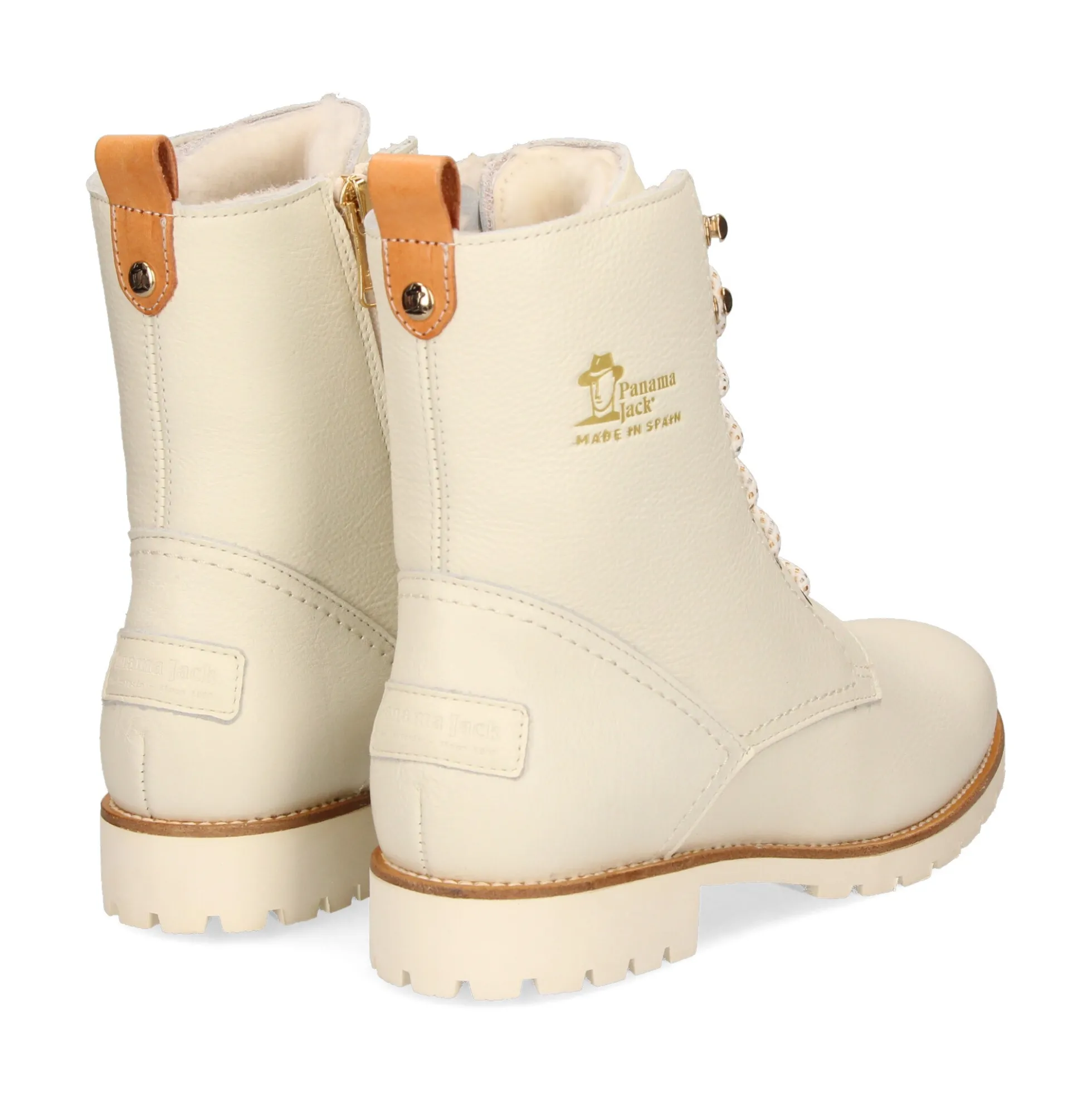 PANAMA JACK Botines planos de Mujer Fara Igloo Trav B3 Blanco