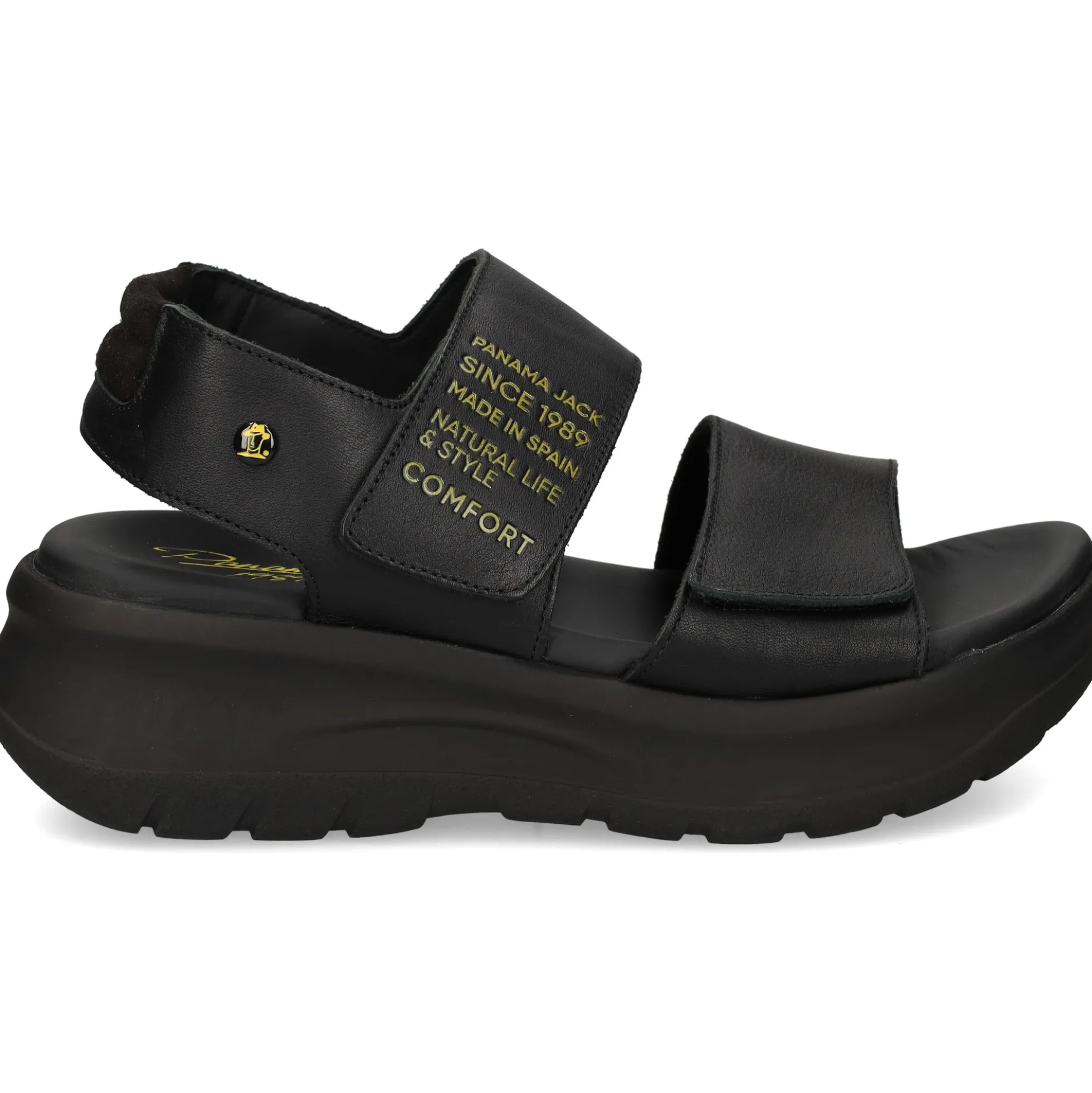 PANAMA JACK Sandalias con plataforma de Mujer Noah B1 NEGRO