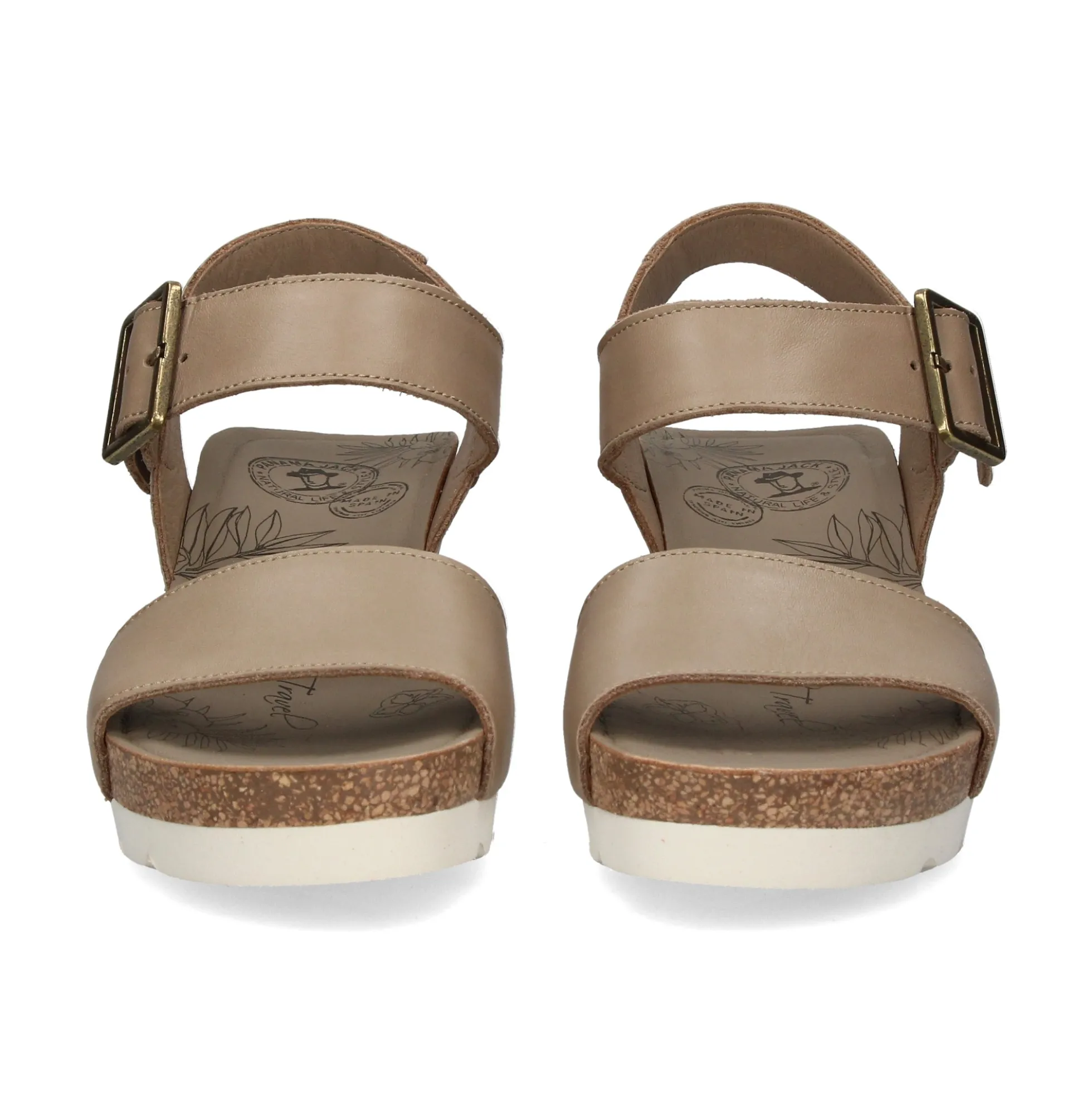 PANAMA JACK Sandalias cuña de Mujer Vega B4 TAUPE