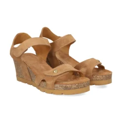 PANAMA JACK Sandalias cuña de Mujer Vila B3 Cuero