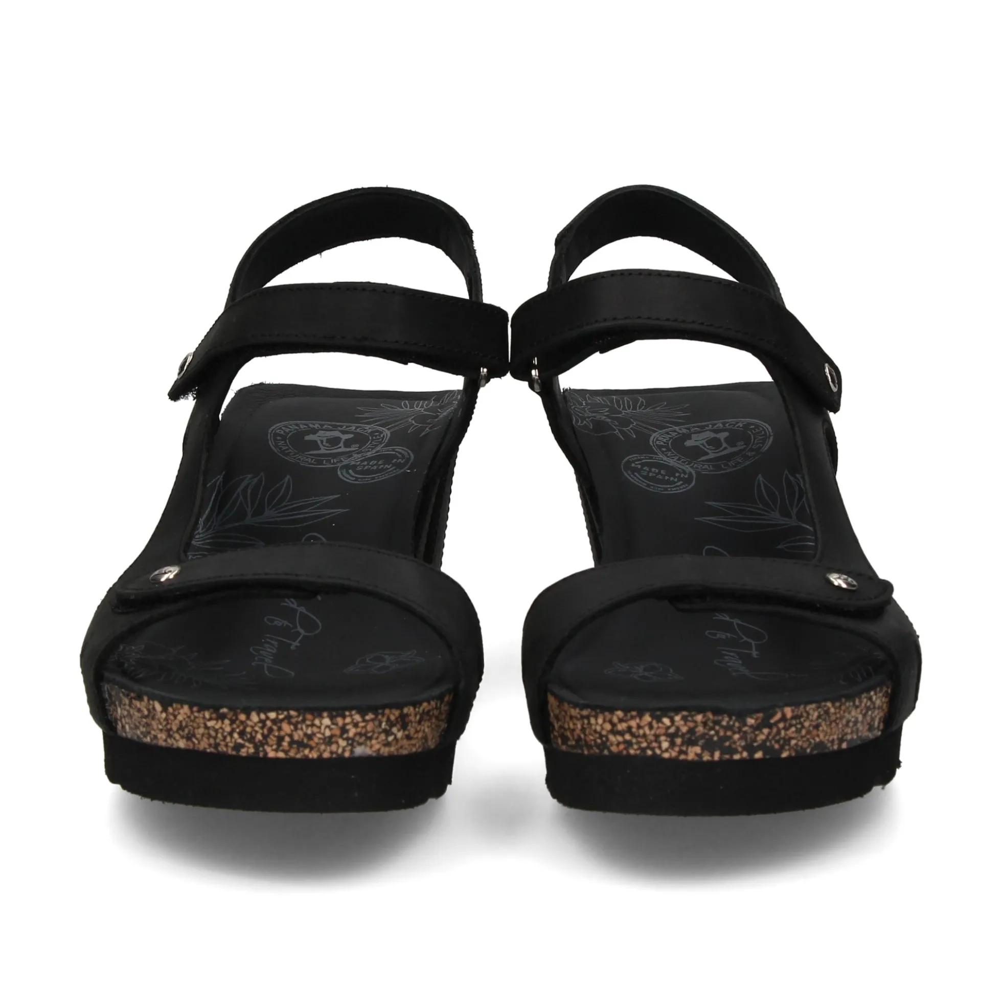 PANAMA JACK Sandalias cuña de Mujer Varel B1 NEGRO