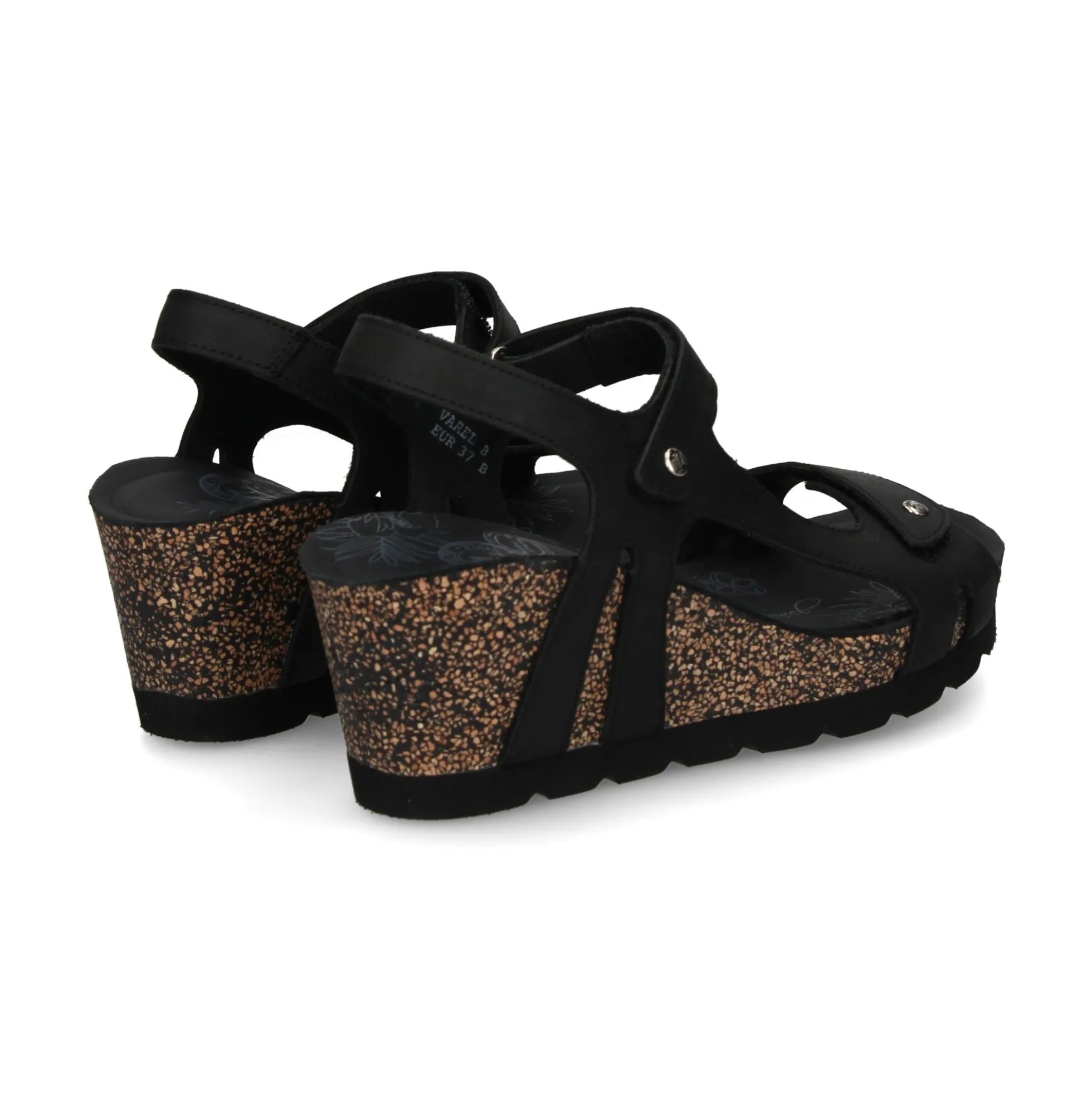 PANAMA JACK Sandalias cuña de Mujer Varel B1 NEGRO