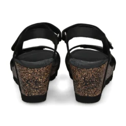 PANAMA JACK Sandalias cuña de Mujer Varel B1 NEGRO