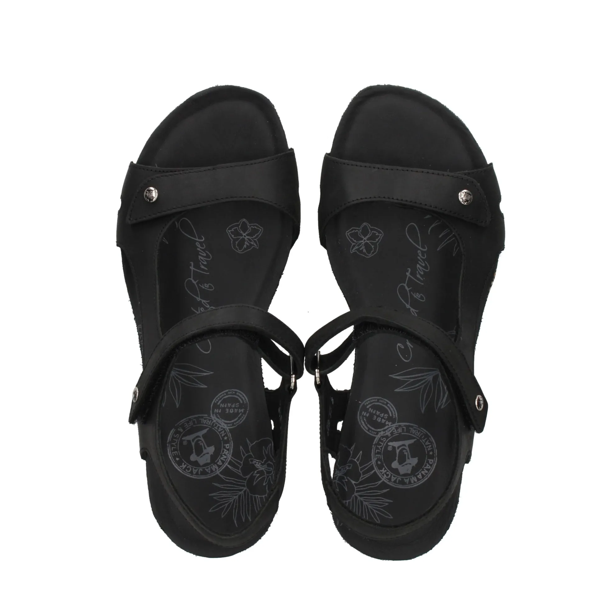 PANAMA JACK Sandalias cuña de Mujer Varel B1 NEGRO