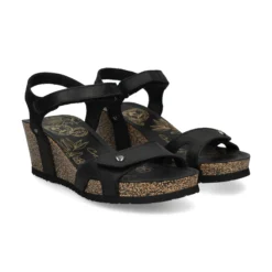PANAMA JACK Sandalias cuña de Mujer Julia Basics B1 NEGRO