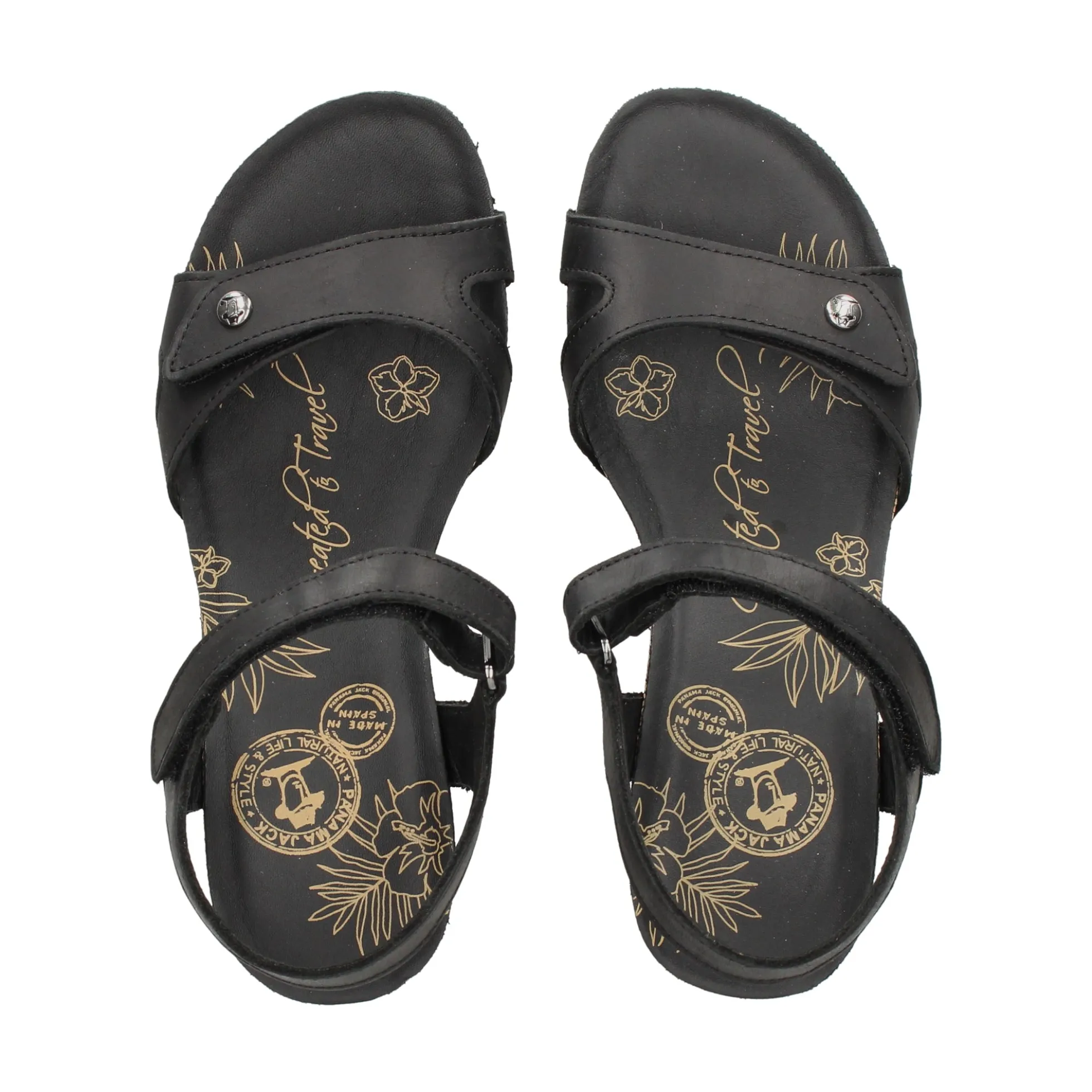 PANAMA JACK Sandalias cuña de Mujer Julia Basics B1 NEGRO